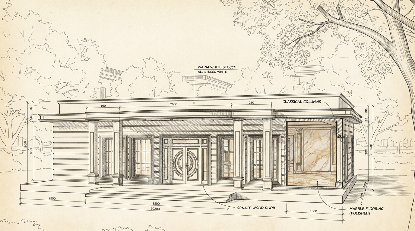 Make it technical drawing 