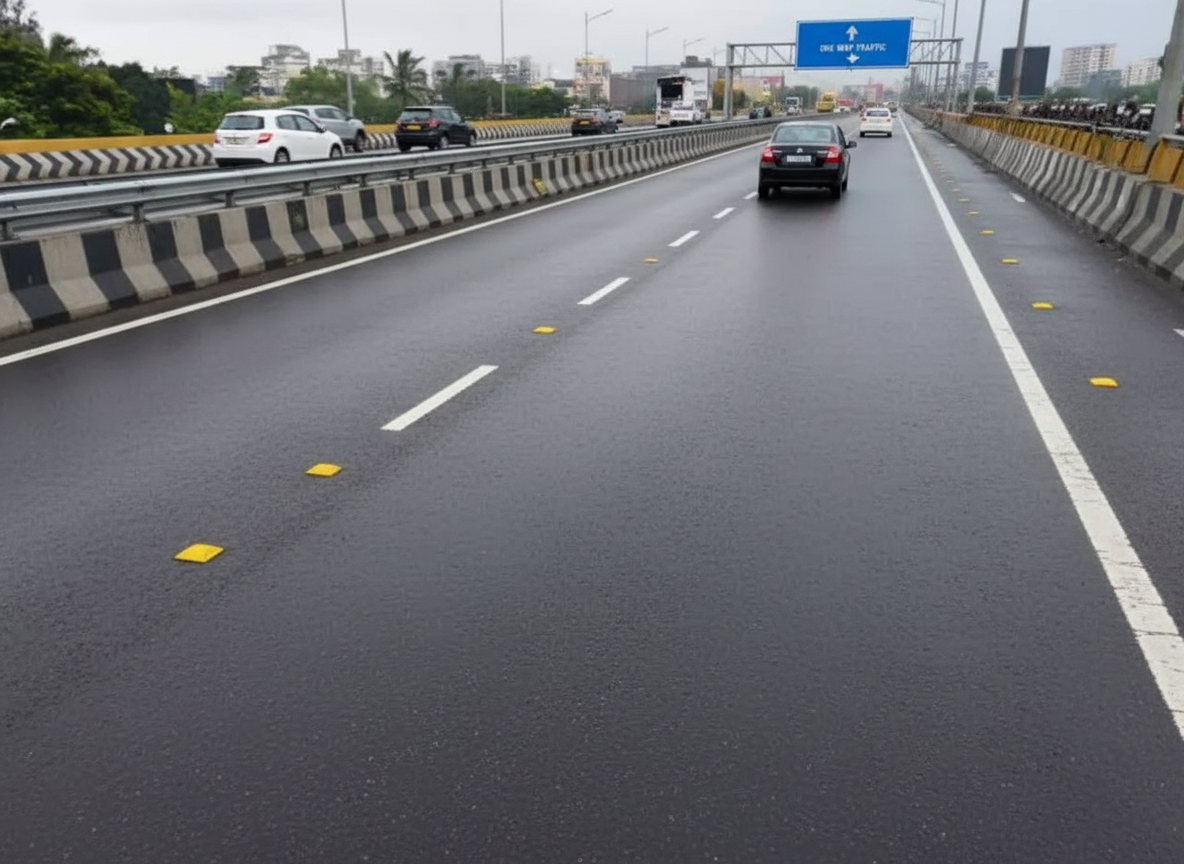 fix this road , add reflectors and divider and one way traffic only
