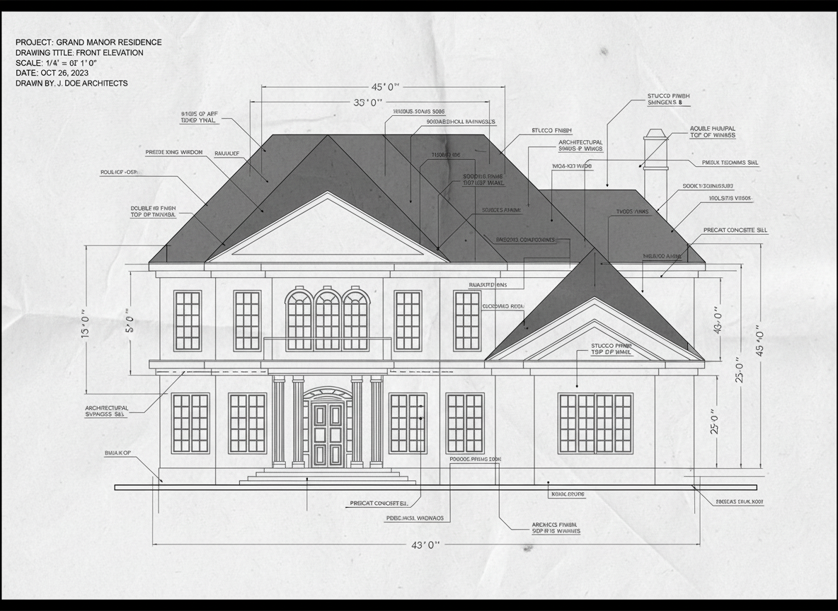 make it detailed autocad drawings