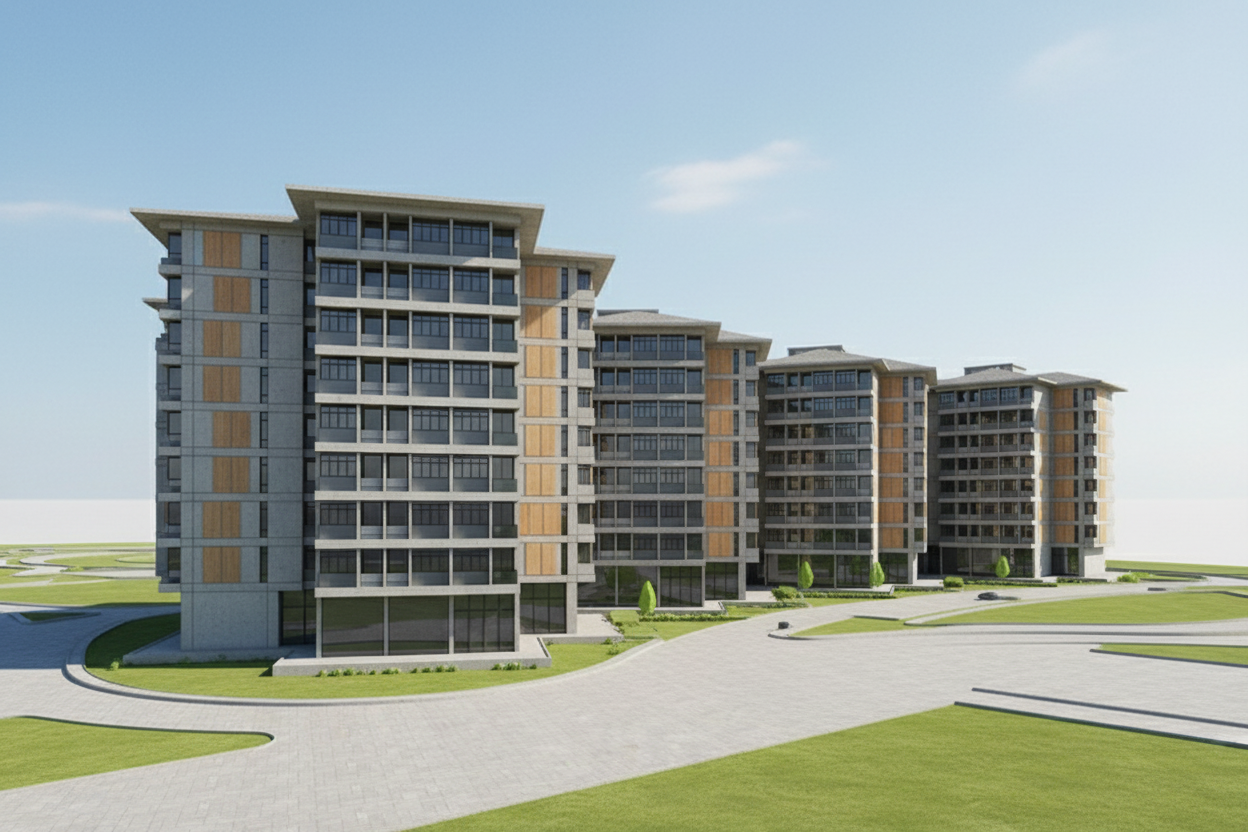 make it realistic hosuign society in noida