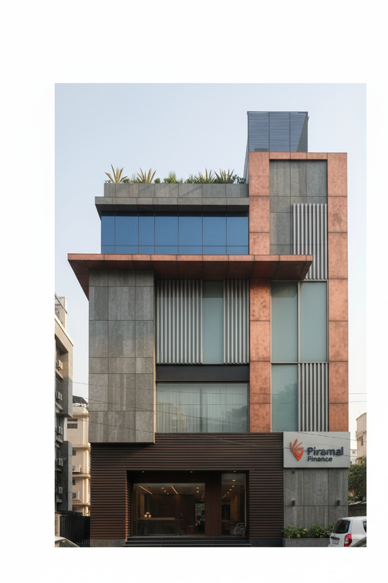 reimagine this facade in a new style, but contemporary, fix etire facade,d on miss any element, revamp this play with more material options, , it should be completely different from current form