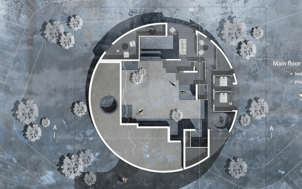 Use this styling & colours on the previosu render, keep the design of tghe previosu render & aspect ratio intact only pick up the styling from this iamge