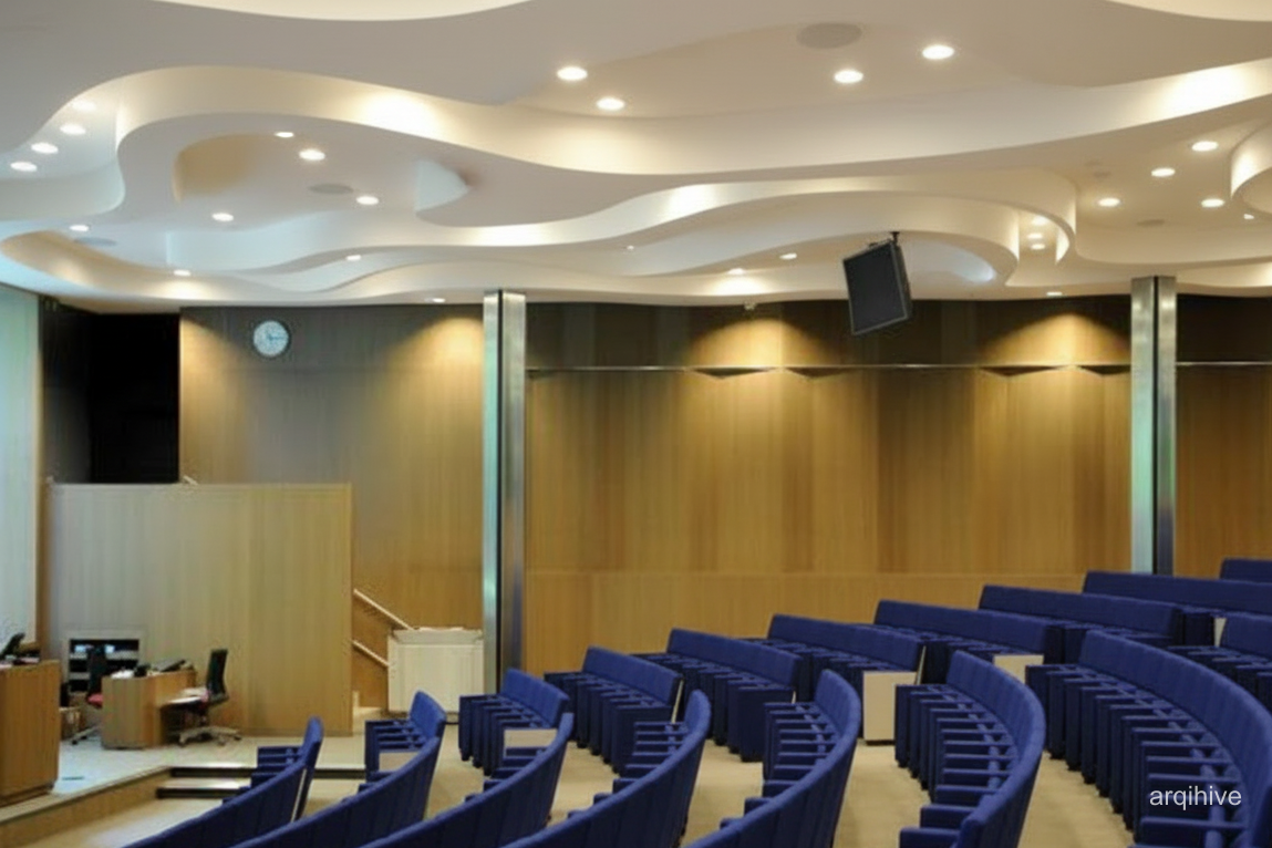 change roof to more modern wavy acoustic ceiling