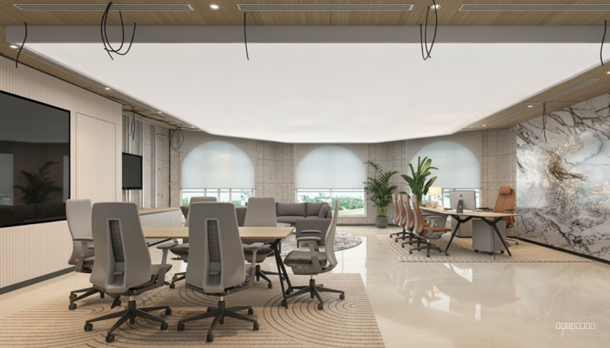 Animate this, showcasing the construction process in a time-lapse sequence. Begin with a bare room and gradually reveal the structure to its current state.